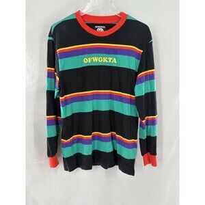 OFWGKTA Striped Long Sleeve Shirt Adult Medium Odd Future Logo Golf Wang
